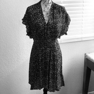 Black and White silk dress